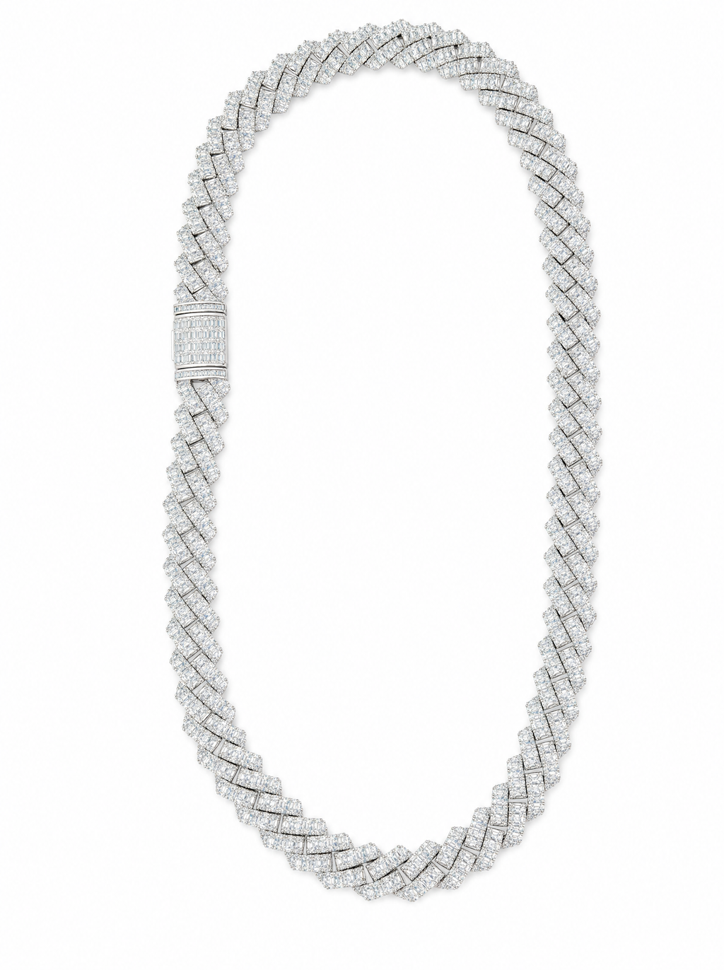 Hood Baguette Cuban Link Chain