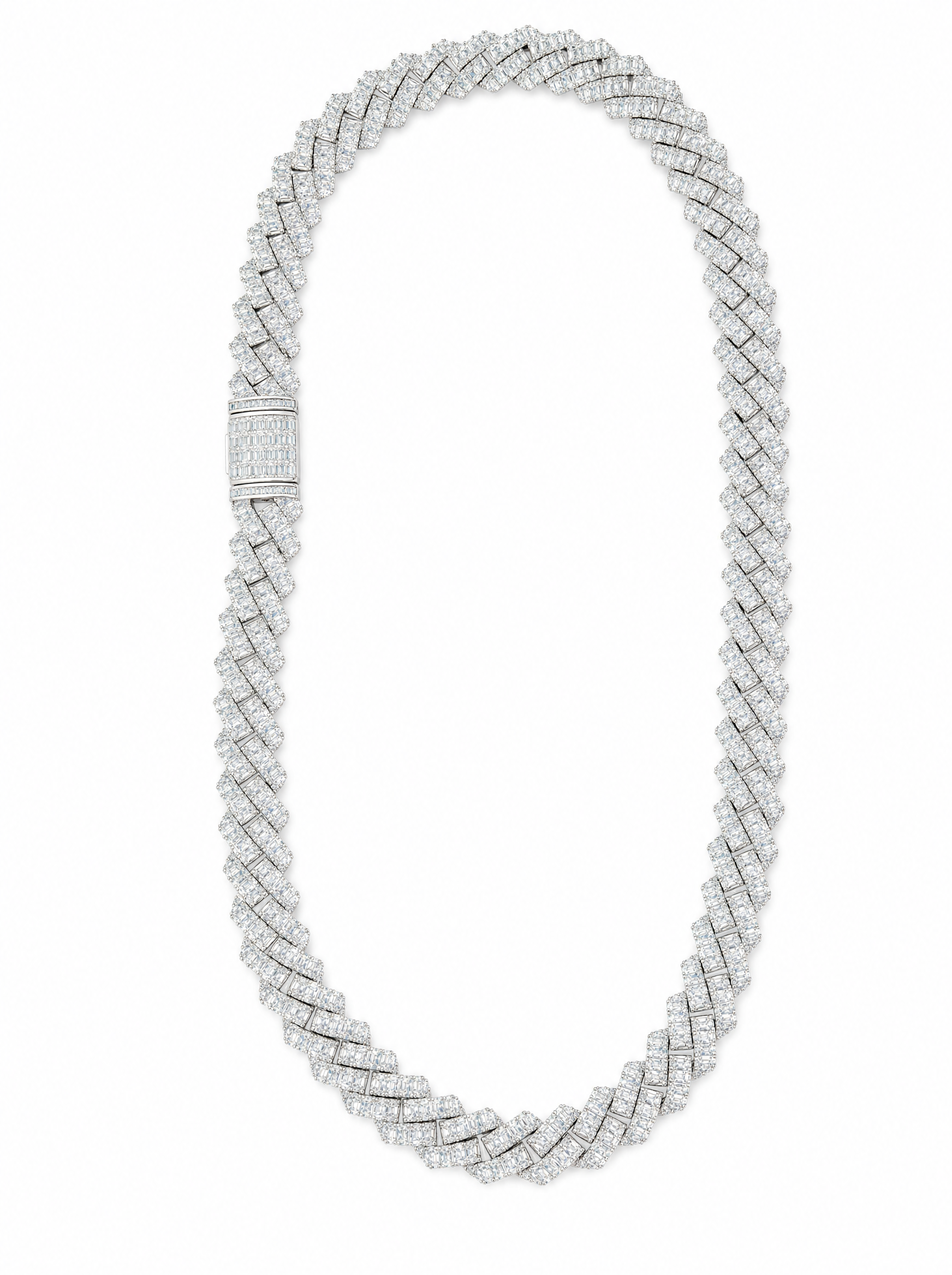 Hood Baguette Cuban Link Chain